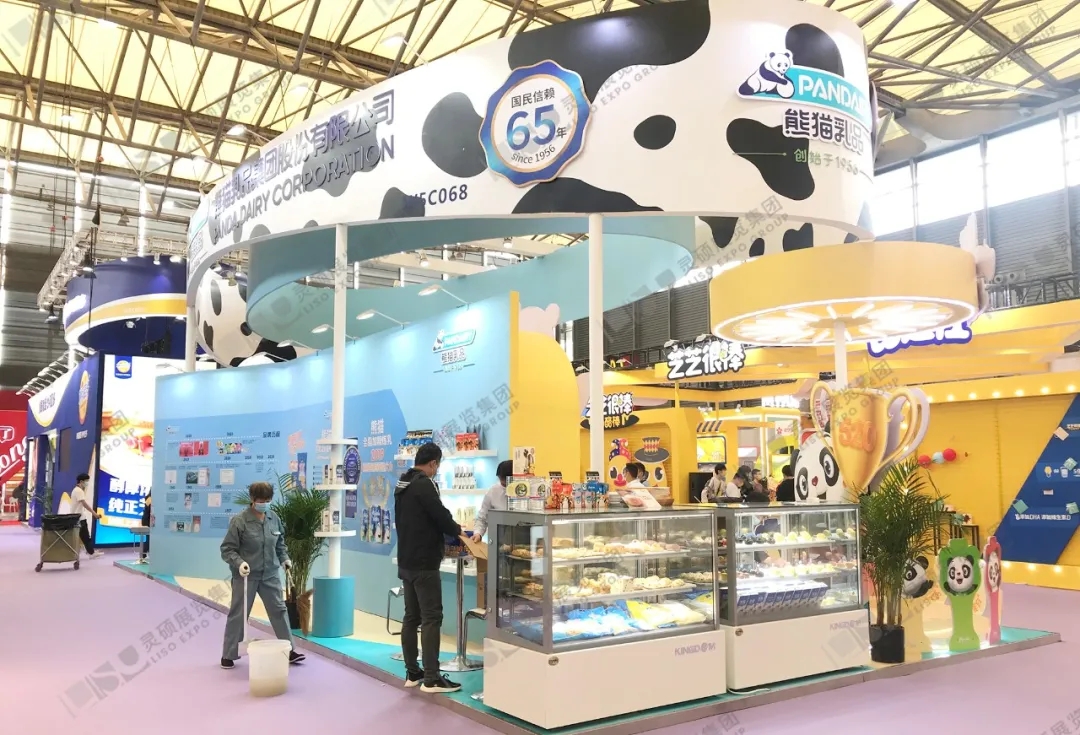 熊貓乳品展臺設計搭建 熊貓乳品展臺設計搭建